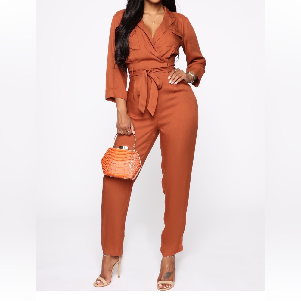 Cargo jumpsuit NWT (Rust)